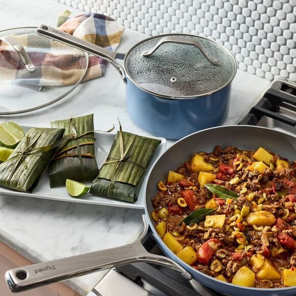 Figmint - 3qt Ceramic Nonstick Saucepan Blue - Figmint Blue - Picture 2 of 4